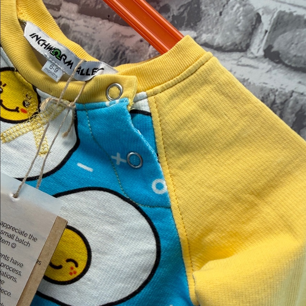 NWT Inchworm Alley Blue and Yellow Kids One Piece - Picture 6 of 7